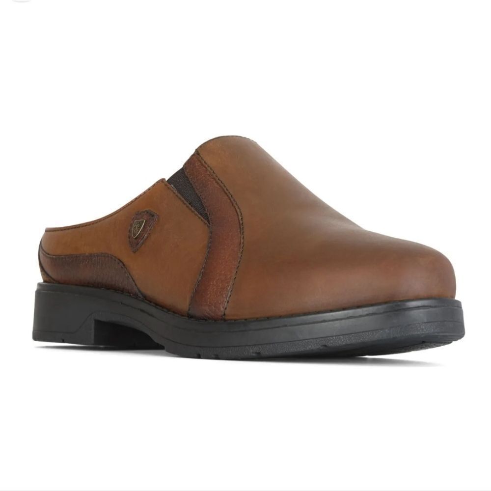 Moretta Sherpa Lined Slip on Leather Clog Size 8